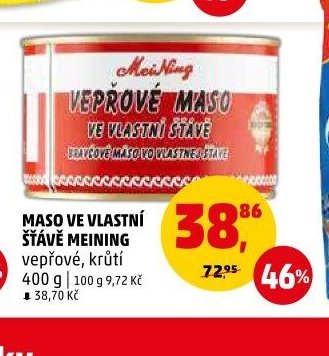 MASO VE VLASTNÍ ŠŤÁVĚ MEINING