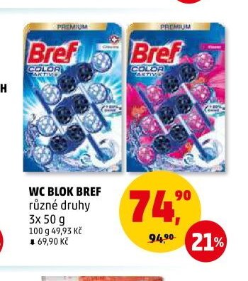 WC BLOK BREF různé druhy