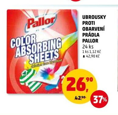UBROUSKY PROTI OBARVENÍ PRÁDLA PALLOR