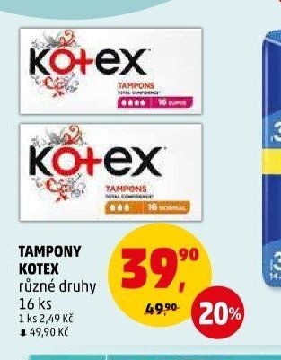 Tampony Kotex