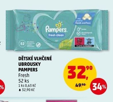 Dětské vlhčené ubrousky Pampers