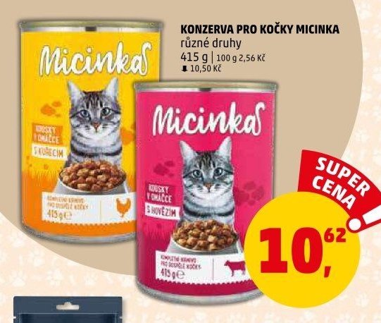 KONZERVA PRO KOČKY MICINKA