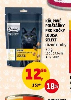 KŘUPAVÉ POLŠTÁŘKY PRO KOČKY LOUISA SELECT