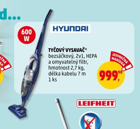 TYČOVÝ VYSAVAČ
