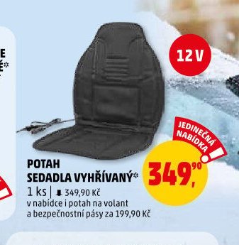 POTAH SEDADLA VYHŘÍVANÝ