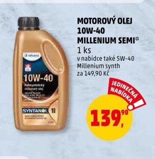 MOTOROVÝ OLEJ 10W-40 MILLENIUM SEMI