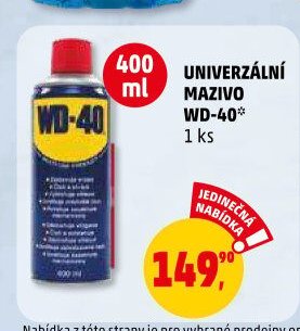 UNIVERZÁLNÍ MAZIVO WD-40