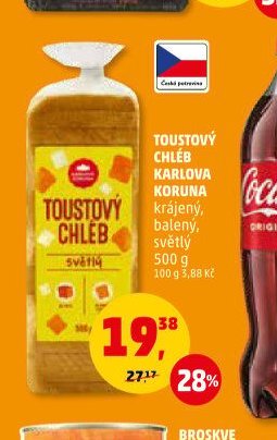 Toustový chléb Karlova Koruna