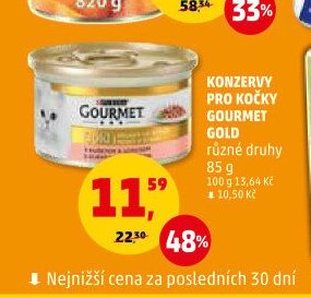 Konzervy pro kočky Gourmet Gold