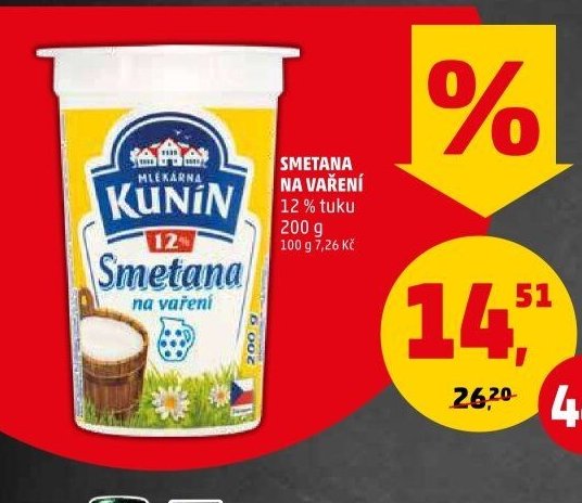 SMETANA NA VAŘENÍ KUNÍN