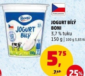 Bílý jogurt Boni