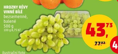 Hrozny bílé bezsemenné