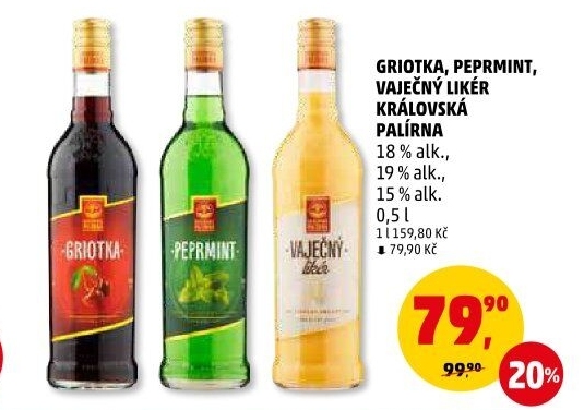 Likér Griotka Královská palírna