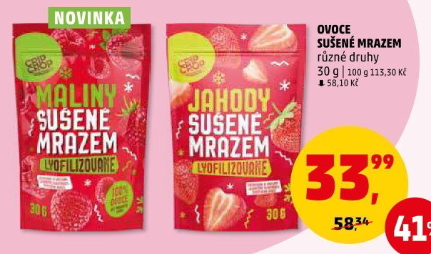 Mrazem sušené ovoce Crip Crop