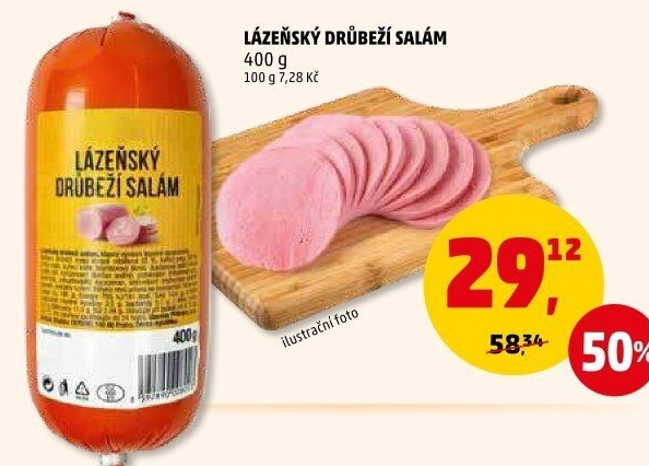 Salám drůbeží lázeňský