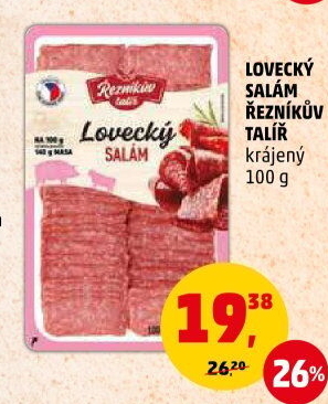 Salám lovecký Řezníkův talíř