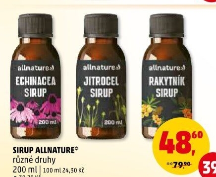 Sirup bio Allnature