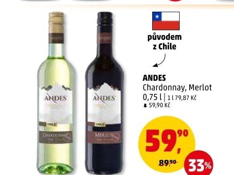 Víno Chardonnay Andes