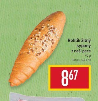 Rohlík žitný sypaný