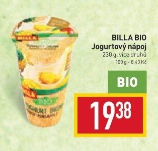 BILLA BIO Jogurtový nápoj