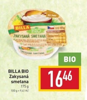 BILLA BIO Zakysaná smetana