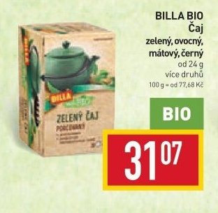 BILLA BIO Čaj