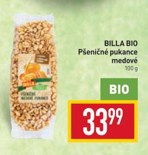 BILLA BIO Pšeničné pukance medové 100 g