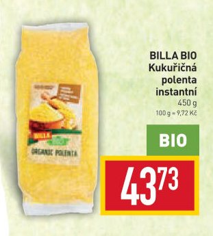BILLA BIO Kukuřičná polenta instantní 450 g