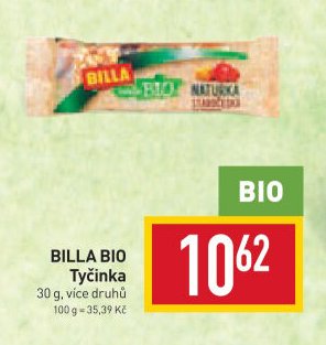 BILLA BIO Tyčinka 30 g
