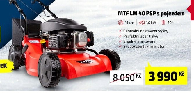 MTF LM 40 PSP s pojezdem - Mountfield akcniletaky.com