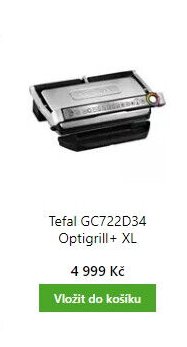 Tefal GC722D34 Optigrill + XL