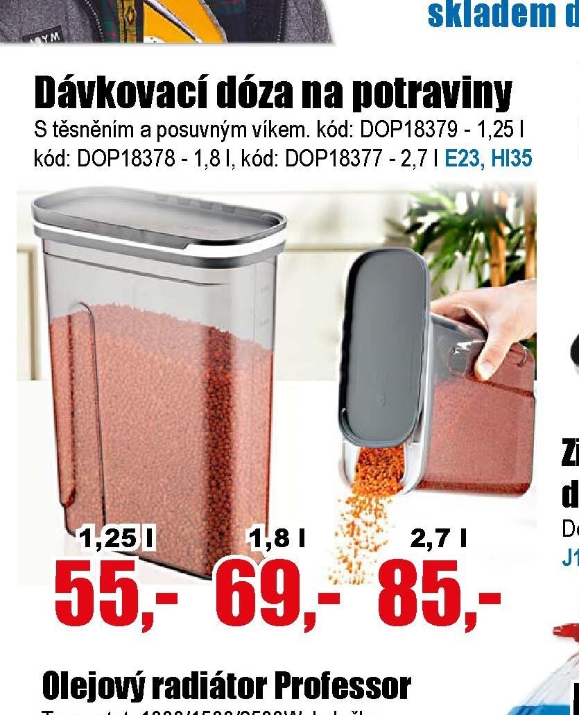 Dávkovací dóza na potraviny 1,25 l