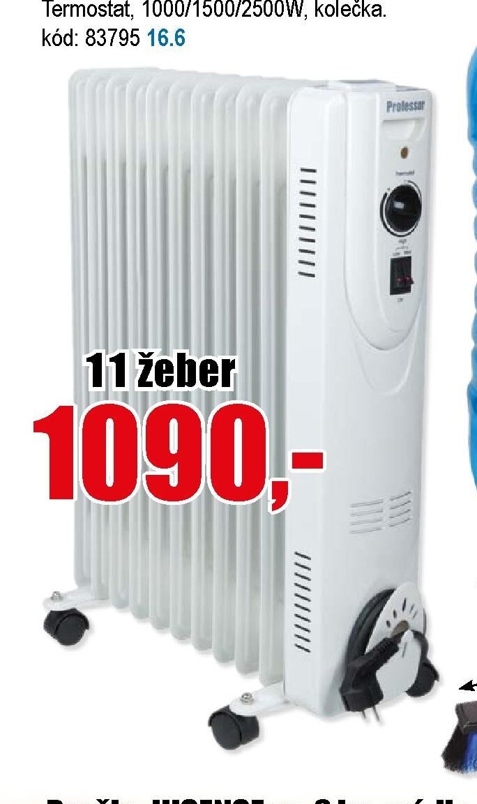 Olejový radiátor Professor 11 žeber