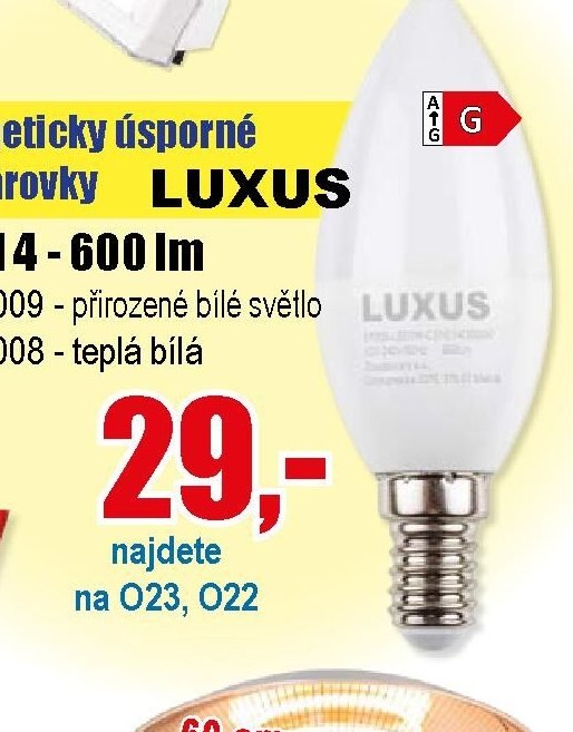 Energeticky úsporné LED žárovky LUXUS