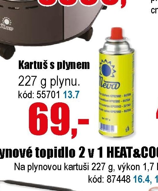 Kartuš s plynem