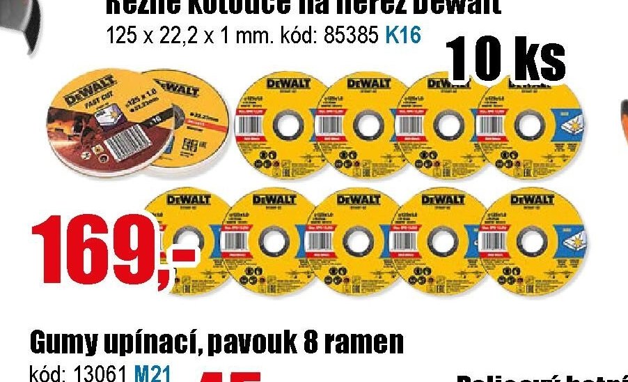 Řezné kotouče na nerez Dewalt