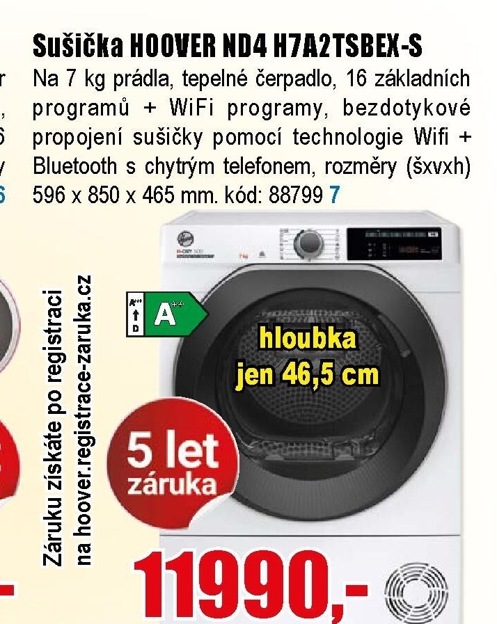 Sušička HOOVER ND4 H7A2TSBEX-S