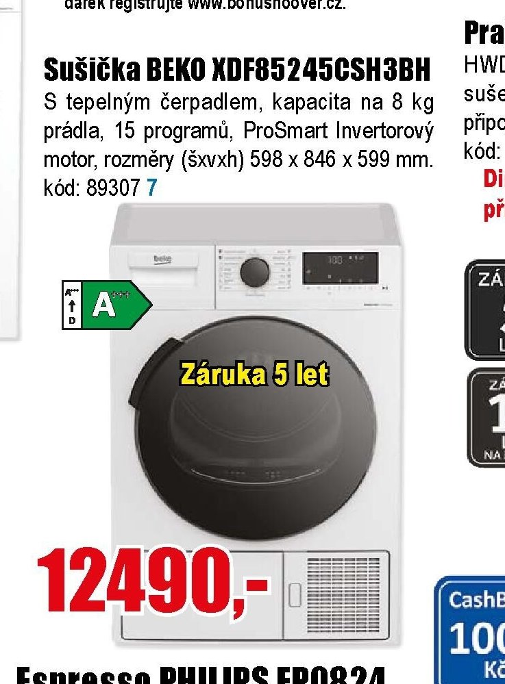 Sušička BEKO XDF85245CSH3BH
