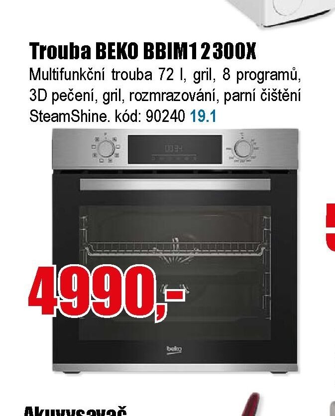 Trouba BEKO BBIM12300X