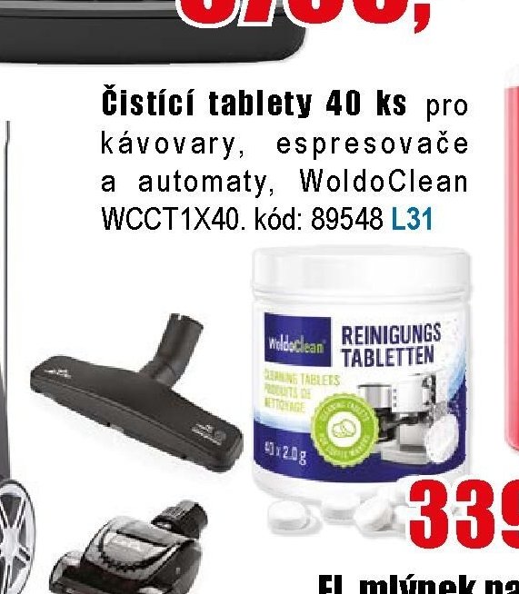 Čistící tablety 40 ks pro kávovary