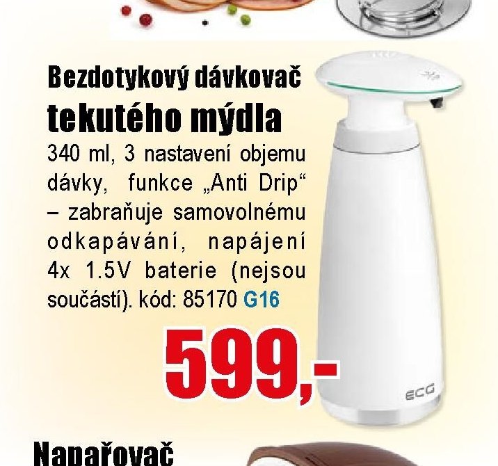 Bezdotykový dávkovač tekutého mýdla