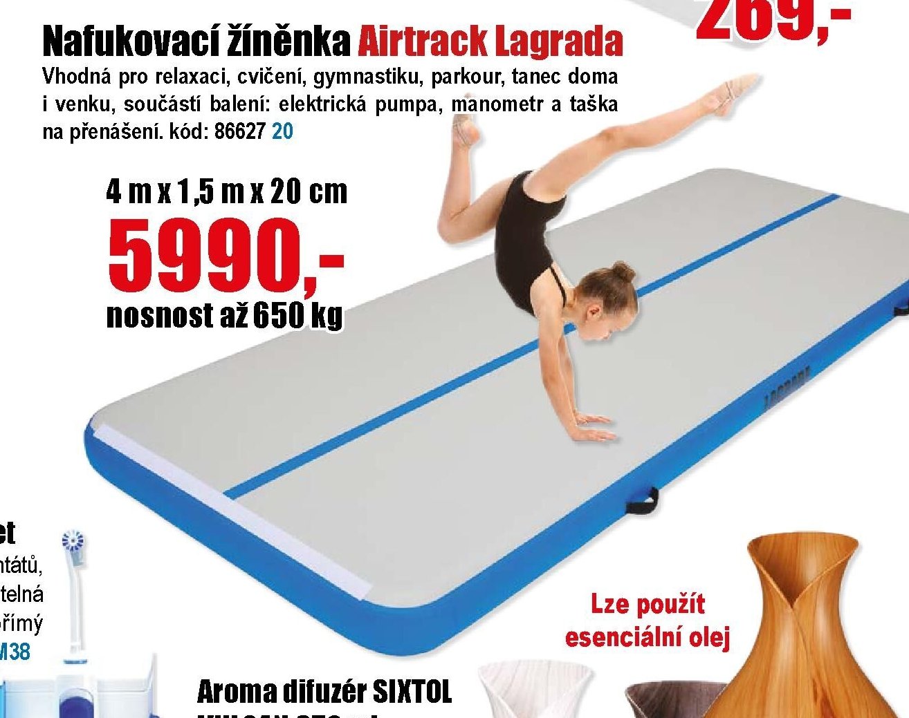 Nafukovací žíněnka Airtrack Lagrada