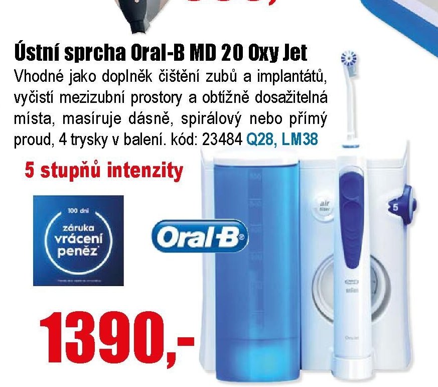 Ústní sprcha Oral-B MD 20 Oxy Jet