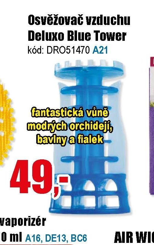 Osvěžovač vzduchu Deluxo Blue Tower