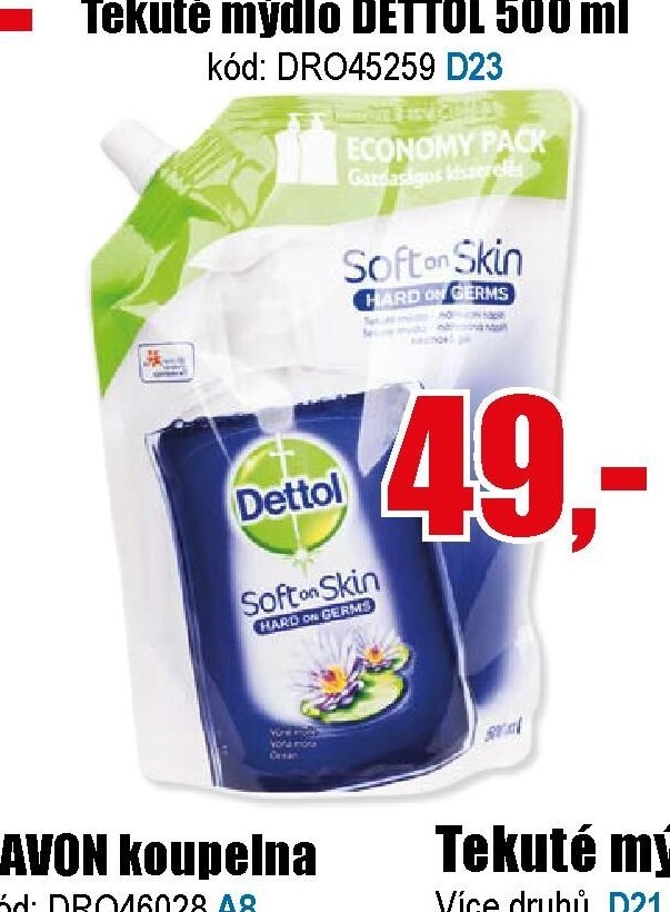 Tekuté mýdlo DETTOL 500 ml