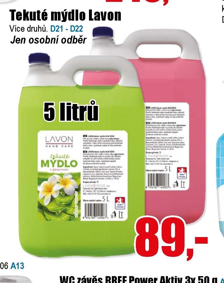 Tekuté mýdlo LAVON