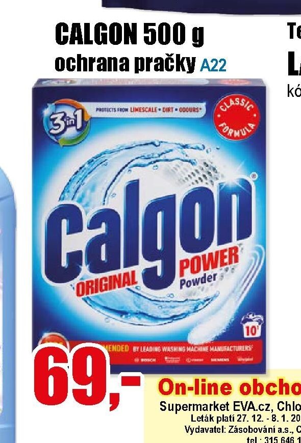 CALGON 500 g ochrana pračky