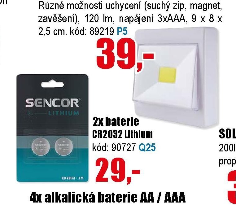 Světlo ve tvaru nástěnného vypínače