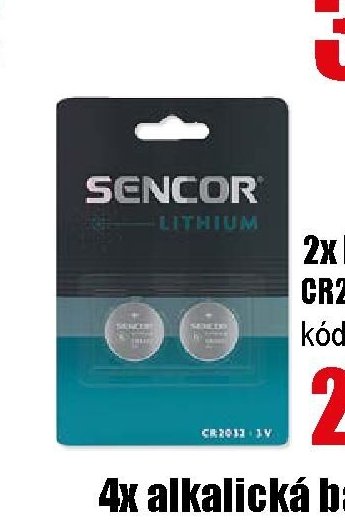 2x baterie CR2032 Lithium