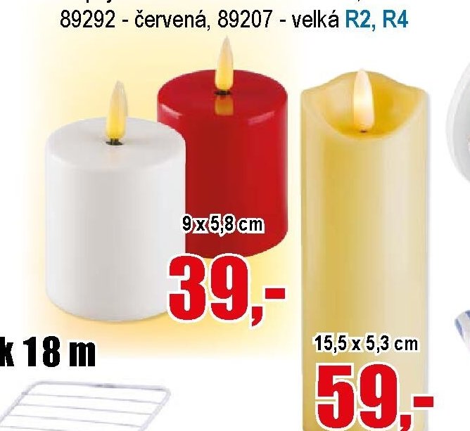 LED svíčka imitující plamen